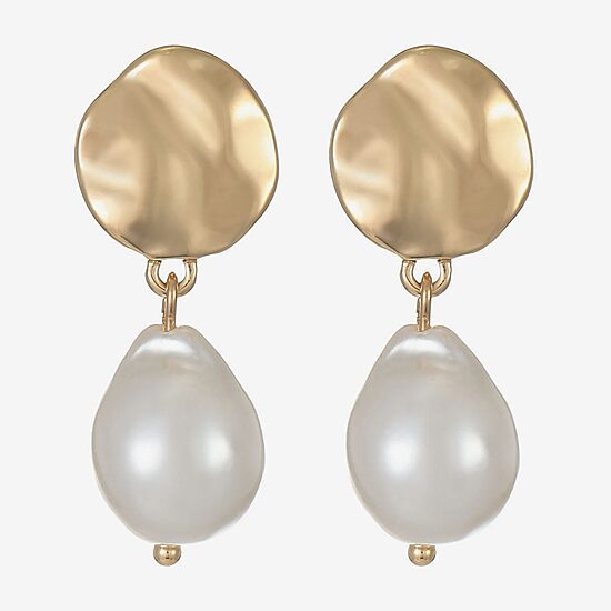 Liz Claiborne Womens Hypoallergenic Drop Earrings
