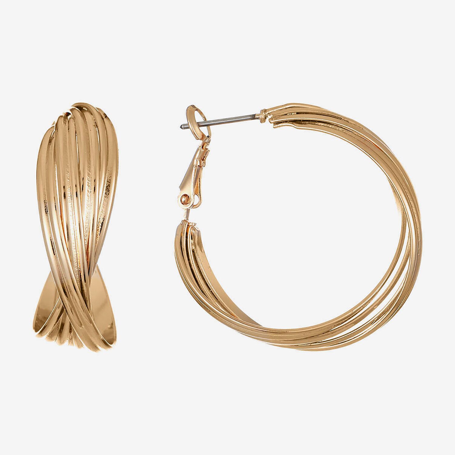 Liz Claiborne Womens 30mm Hypoallergenic Hoop Earrings