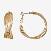 Liz Claiborne Womens 30mm Hypoallergenic Hoop Earrings