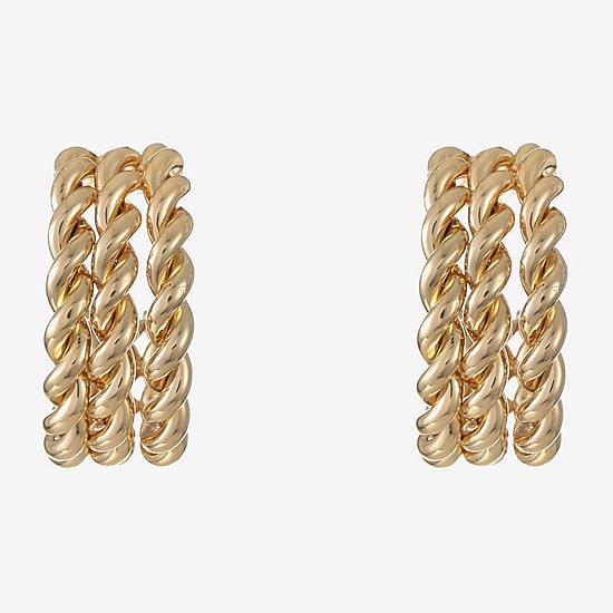 Liz Claiborne Womens 20mm Hypoallergenic Hoop Earrings