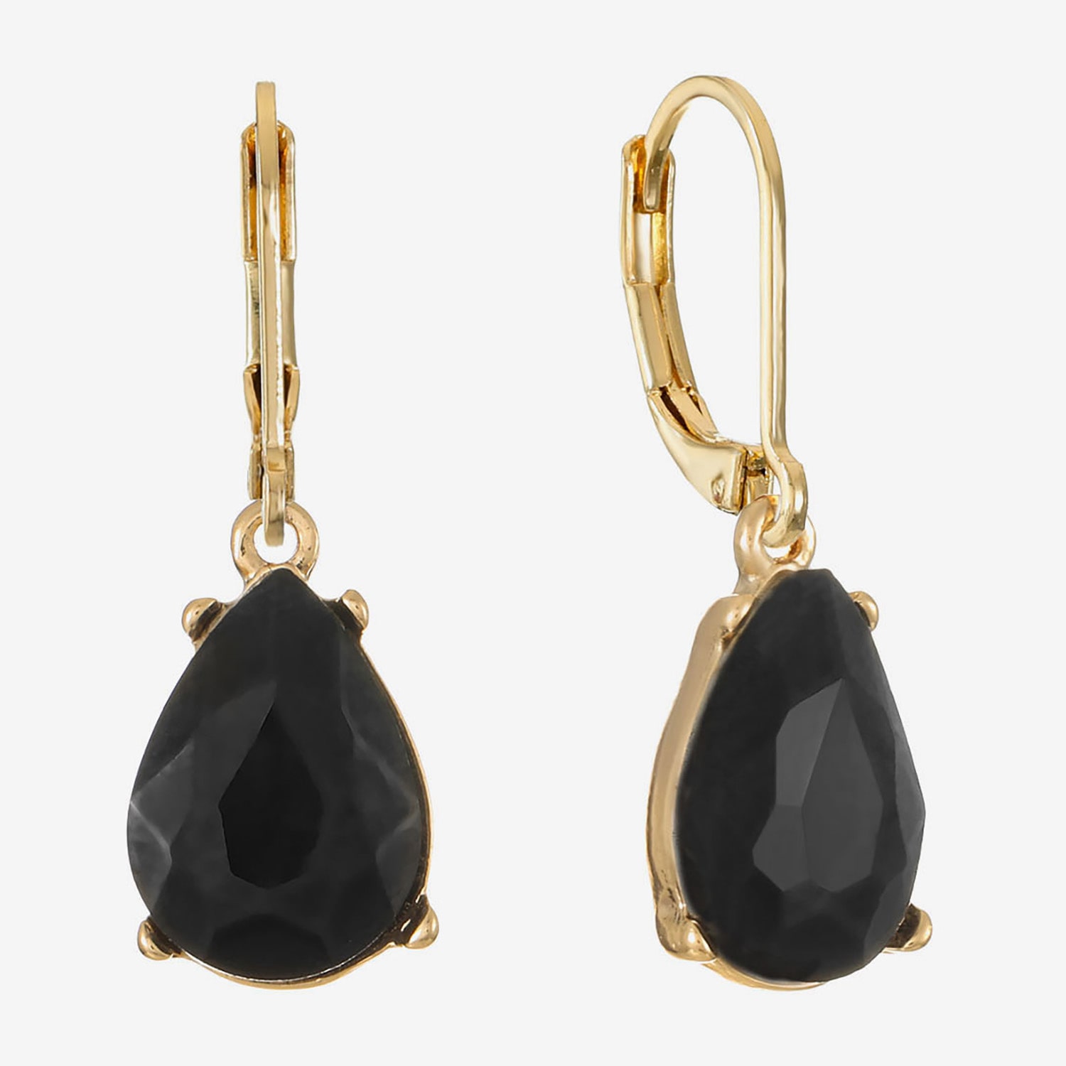 Monet Jewelry Womens Red Glass Drop Earrings