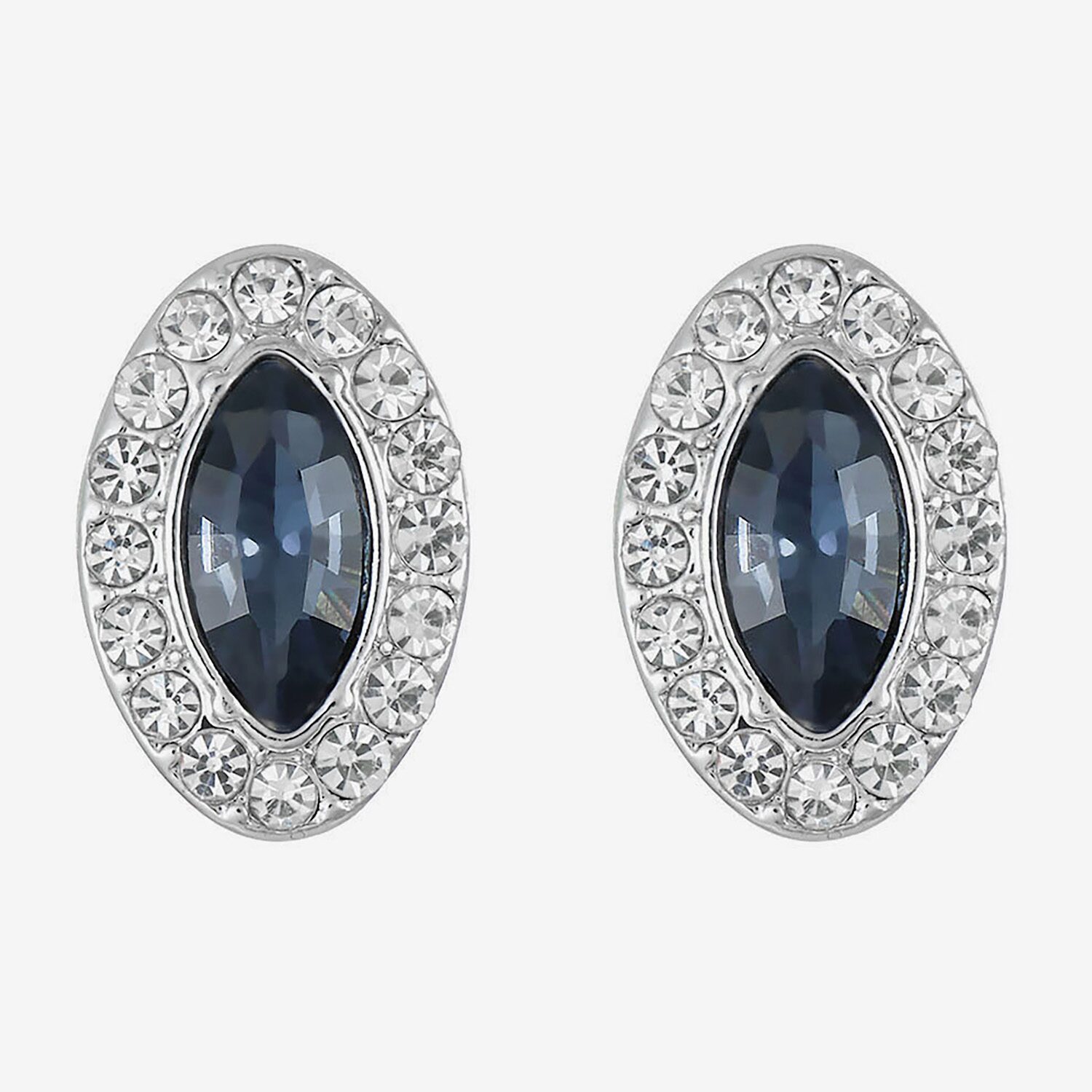 Monet Jewelry Red Glass 17mm Marquise Stud Earrings