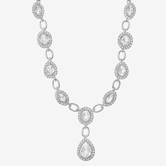 Monet Jewelry Womens Red Glass 17 Inch Y Necklace
