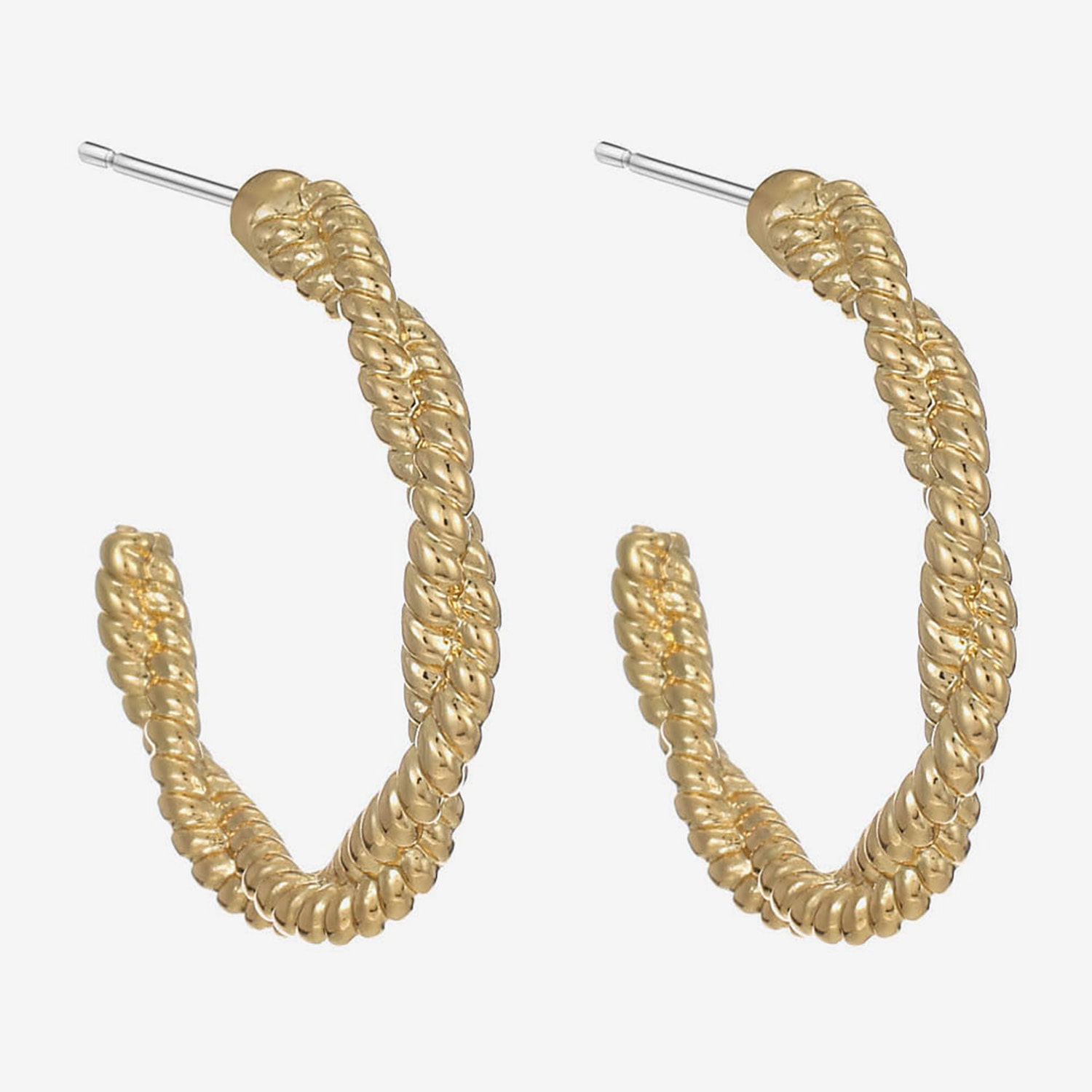 Monet Jewelry Womens 25mm Hypoallergenic Hoop Earrings