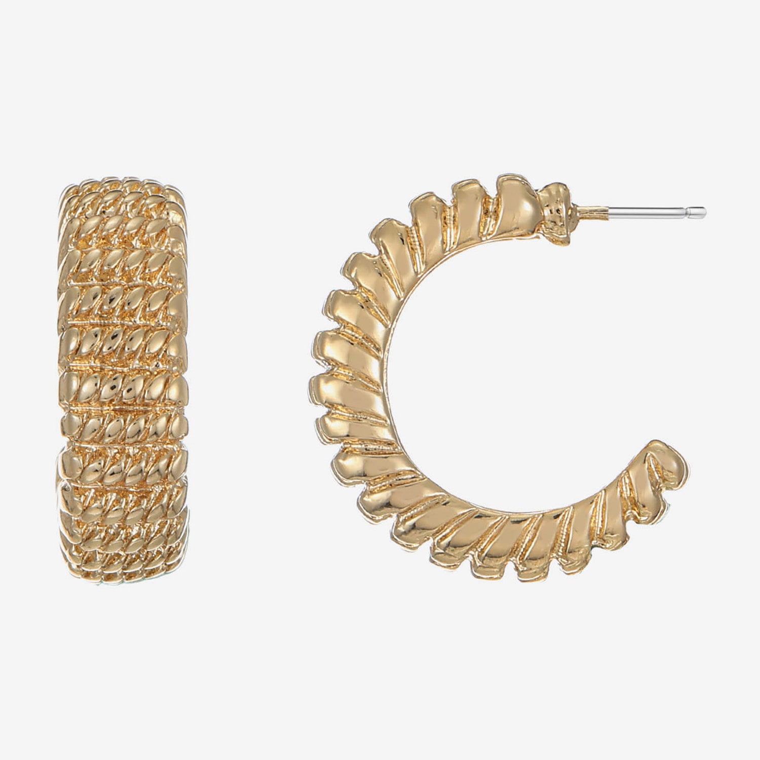 Monet Jewelry Womens 15mm Hypoallergenic Hoop Earrings