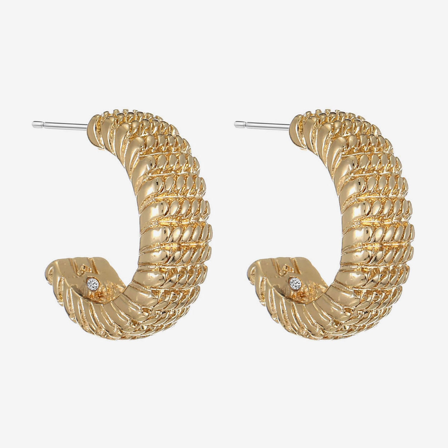 Monet Jewelry Womens 15mm Hypoallergenic Hoop Earrings