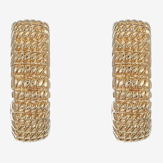 Monet Jewelry Womens 15mm Hypoallergenic Hoop Earrings