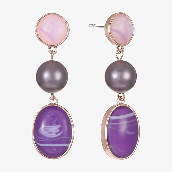 Liz Claiborne Womens Hypoallergenic Drop Earrings