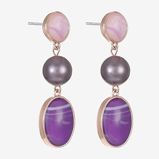Liz Claiborne Womens Hypoallergenic Drop Earrings