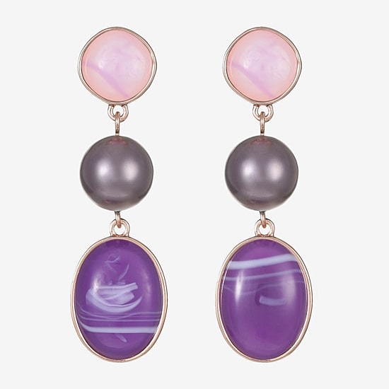 Liz Claiborne Womens Hypoallergenic Drop Earrings