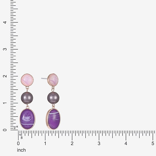 Liz Claiborne Womens Hypoallergenic Drop Earrings