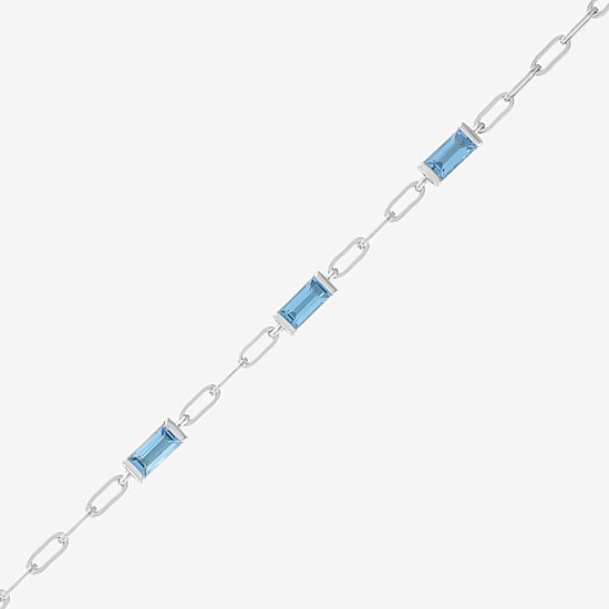 Limited Quantities! Womens Sterling Silver 7.25 Inch Solid Paperclip Chain Bracelet