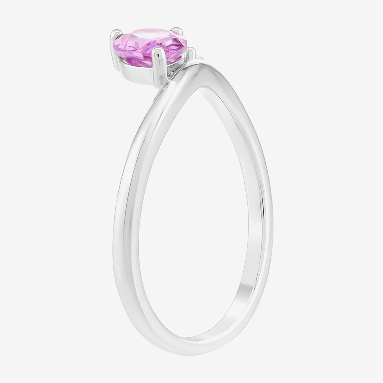 Limited Quantities! Womens Lab Created Pink Sapphire Sterling Silver Cocktail Ring