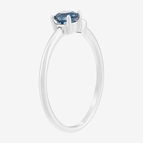 Limited Quantities! Womens Genuine Blue Topaz Sterling Silver Ring Set