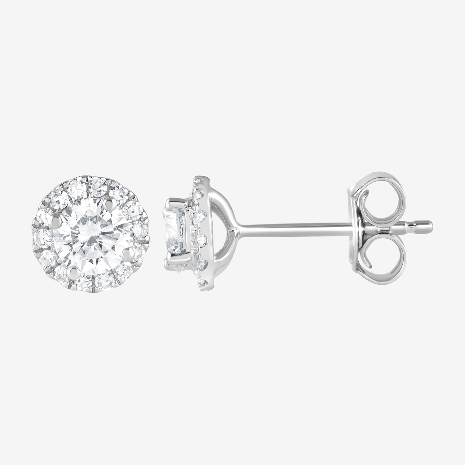 (G/Si1-Si2) Womens 1 1/4 CT. T.W. Lab Grown White Diamond Sterling Silver Round 2-pc. Jewelry Set