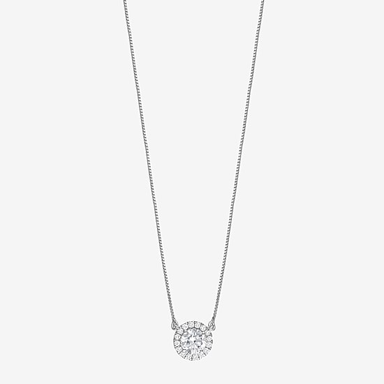 (G/Si1-Si2) Womens 1 1/4 CT. T.W. Lab Grown White Diamond Sterling Silver Round 2-pc. Jewelry Set
