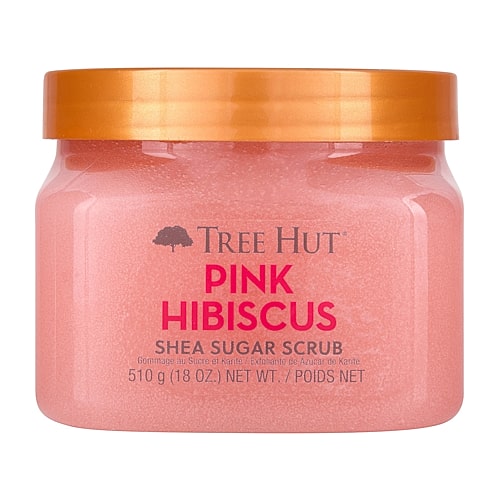 Tree Hut Pink Hibiscus Shea Sugar Scrub In Transparent