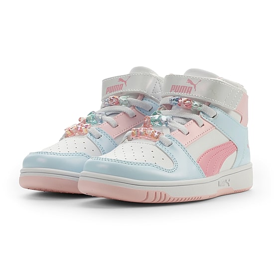PUMA Rebound Layup Little Kid Girls Basketball Shoes