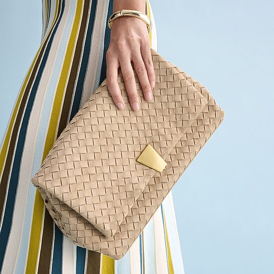 Worthington Woven Flap Crossbody Bag