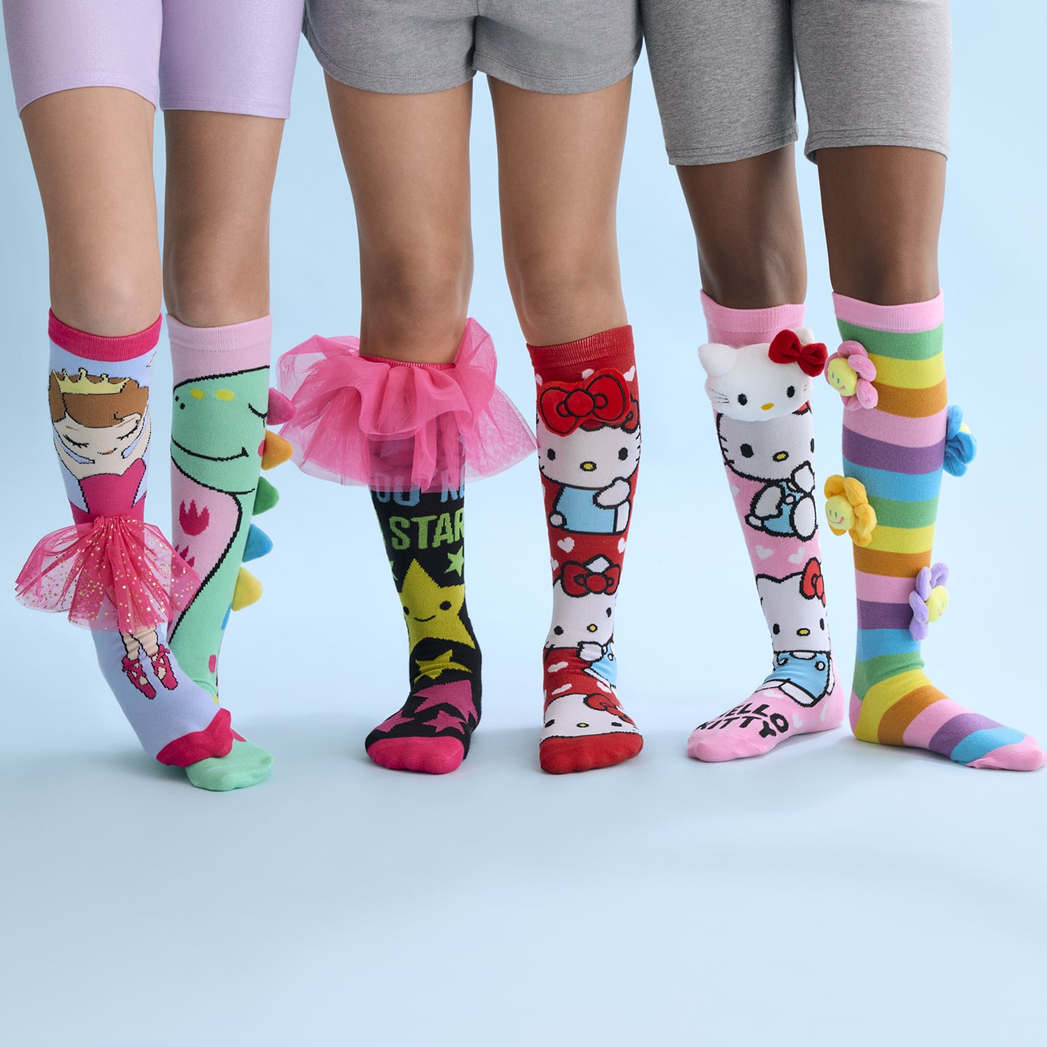 Novelty Crazy Sock Big Kid Boys 1 Pair Knee High Socks