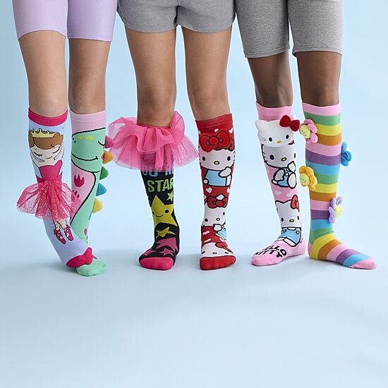 Crazy Sock Big Kid Unisex 1 Pair Hello Kitty Knee High Socks