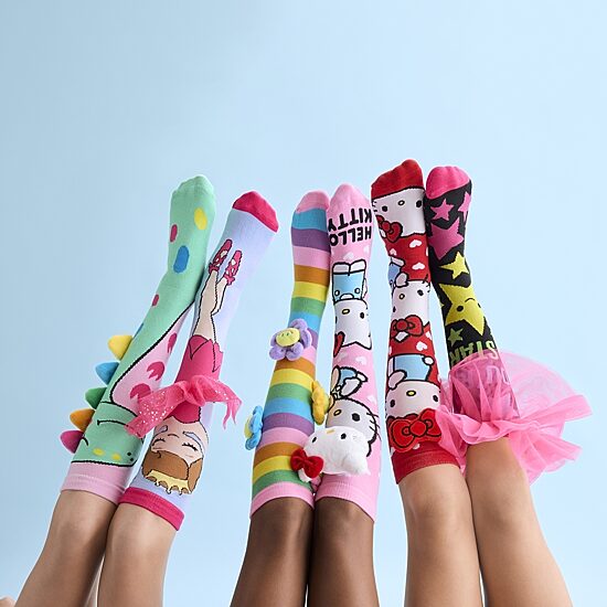 Crazy Sock Big Kid Unisex 1 Pair Hello Kitty Knee High Socks