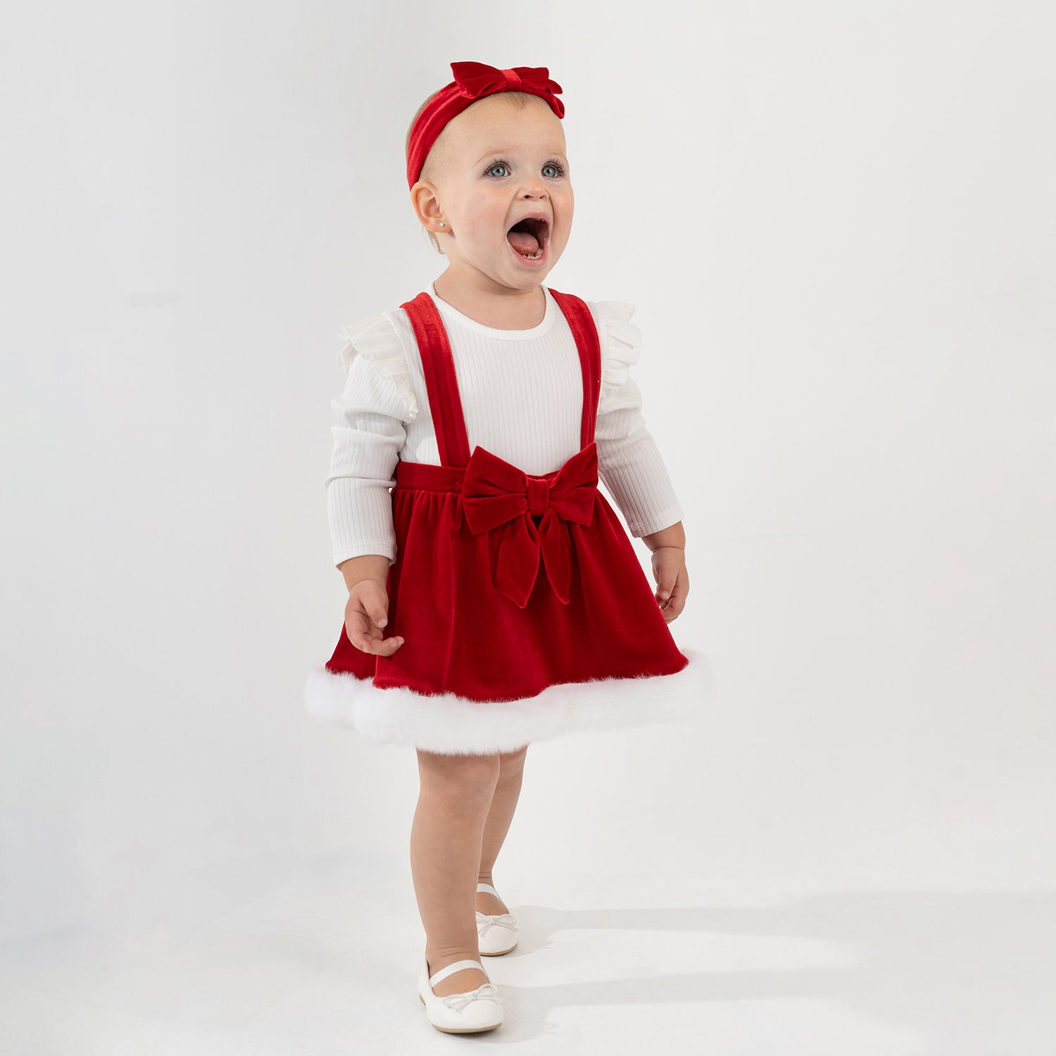 Rare Editions Toddler Girls Velvet 3-pc. Dress Set