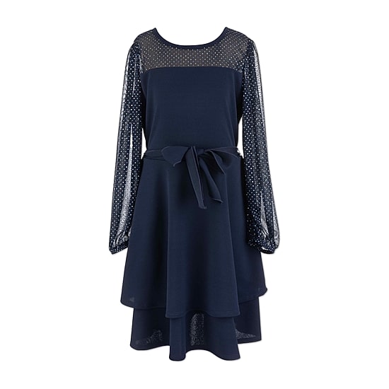 Speechless Big Kid Girls Long Sleeve Skater Dress
