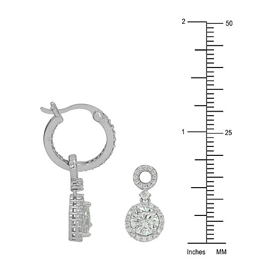 DiamonArt® 5 CT. T.W. White Cubic Zirconia Sterling Silver Earring Set