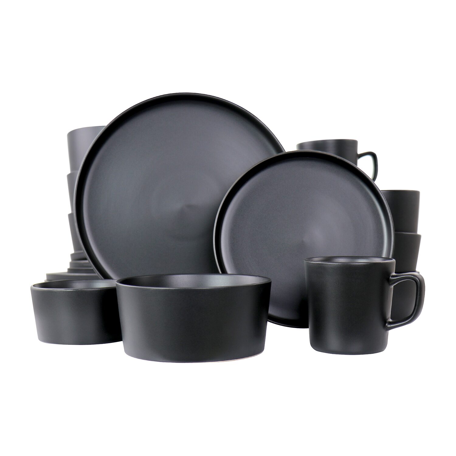 Elama Luxmatte 20-pc. Stoneware Dinnerware Set