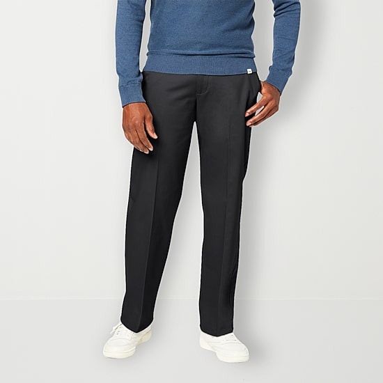 Dockers Signature Iron Free With Stain Defender Mens Comfort Waistband Relaxed Fit Flat Front Pant