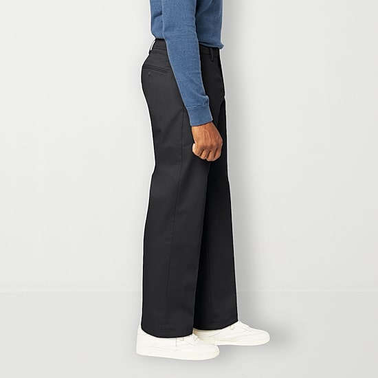 Dockers Signature Iron Free With Stain Defender Mens Comfort Waistband Relaxed Fit Flat Front Pant