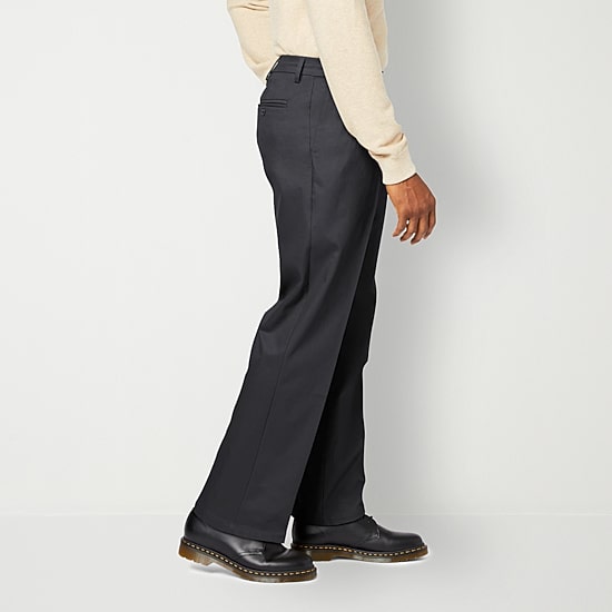 Dockers Signature Iron Free With Stain Defender Mens Comfort Waistband Relaxed Fit Pleated Pant