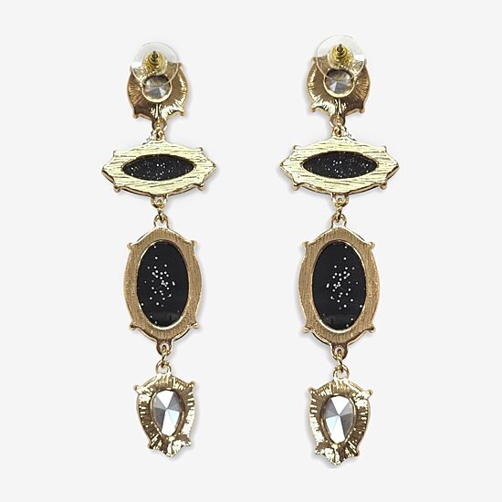 Bijoux Bar Stone Linear Womens Drop Earrings