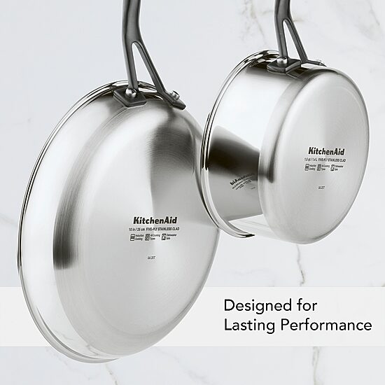 KitchenAid 5-Ply Clad Stainless Steel 3-qt. Sauce Pan with Lid