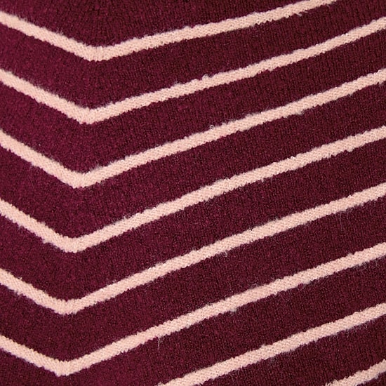 Liz Claiborne Womens Mock Neck Long Sleeve Striped Pullover Sweater