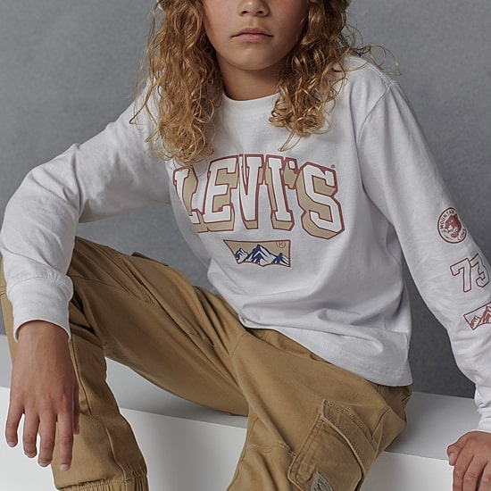 Levi's® Big Kid Boys Adjustable Waist Drawstring Waist Cuffed Cargo Pant