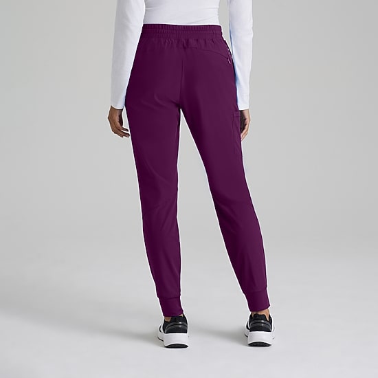 Barco One Bop513 Boost 3-Pocket Mid-Rise Jogger Womens Scrub Pant