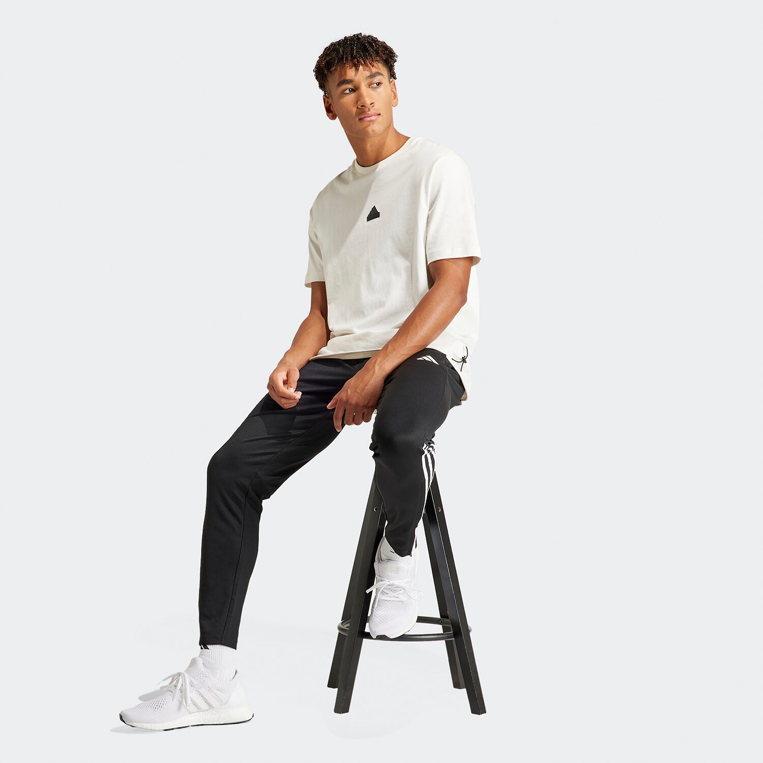 adidas Sereno Mens Tapered Mid Rise Regular Fit Track Pant