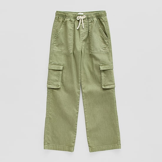 Roxy Big Kid Girls Drawstring Waist Wide Leg Cargo Pant
