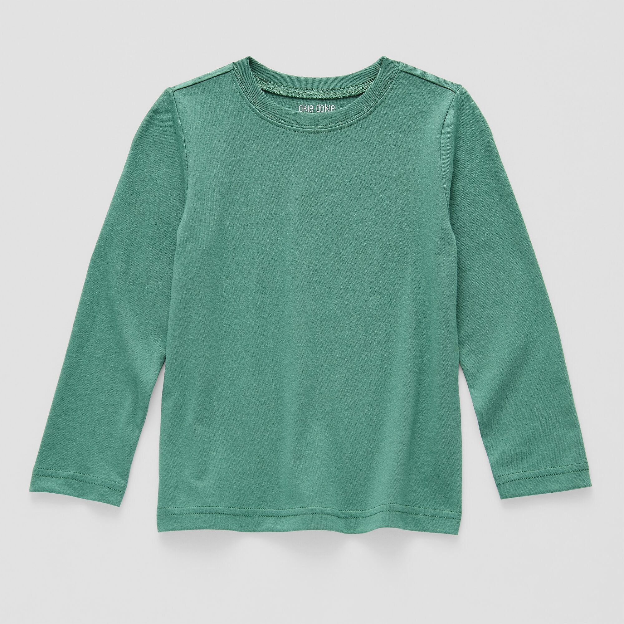 Okie Dokie Toddler & Little Boys Crew Neck Long Sleeve T-Shirt