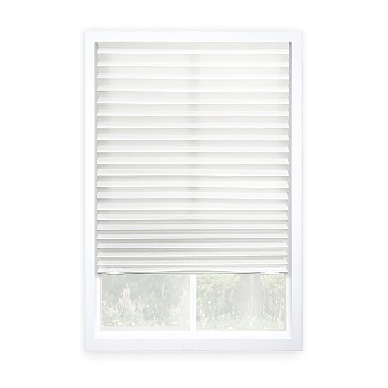 Eco Estates Fabric Cordless Light-Filtering Pleated Shade