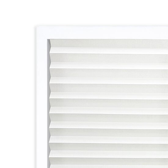 Eco Estates Fabric Cordless Light-Filtering Pleated Shade