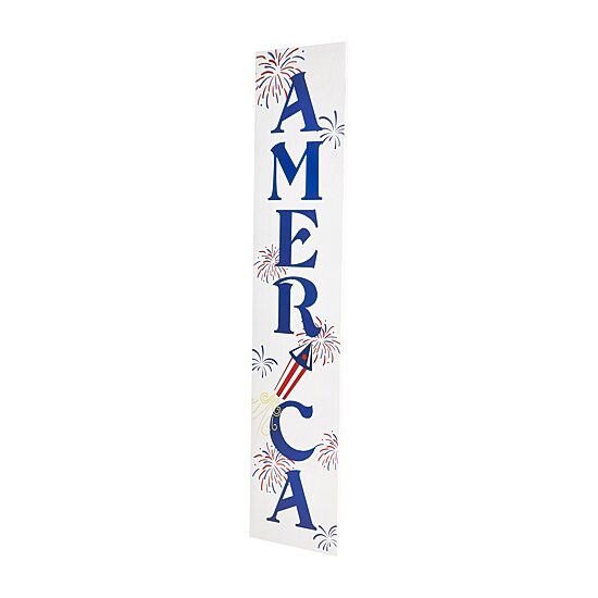 Northlight America Fireworks Porch Sign