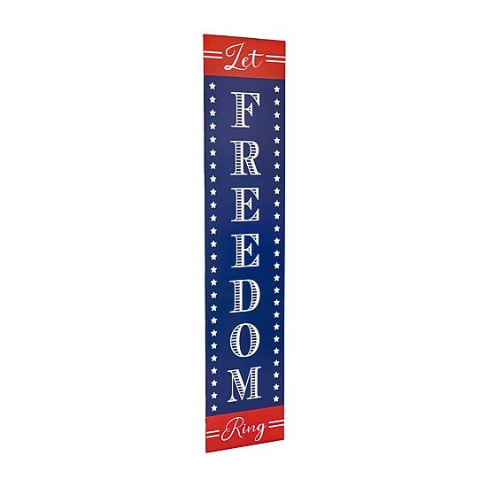 Northlight Let Freedom Ring Porch Sign