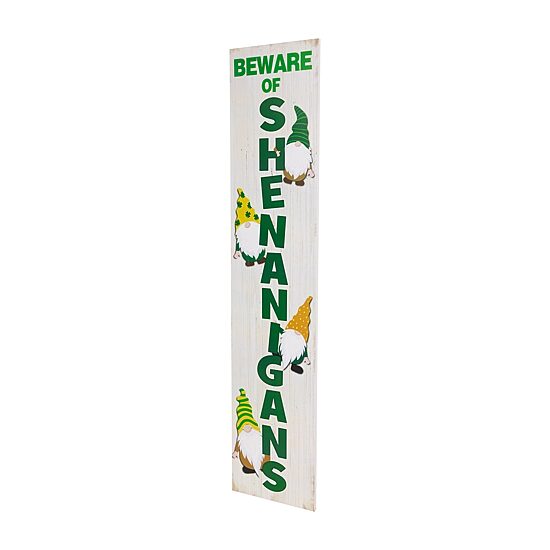 Northlight Beware Of Shenanigans St. Patricks Day Porch Sign