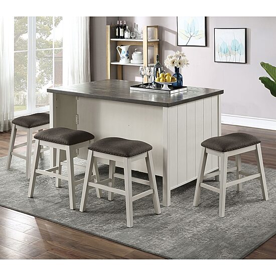 Furniture of America™ Lunardi 5-pc. Counter Height Rectangular Dining Set