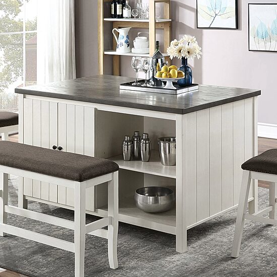 Furniture of America™ Lunardi 7-pc. Counter Height Rectangular Dining Set