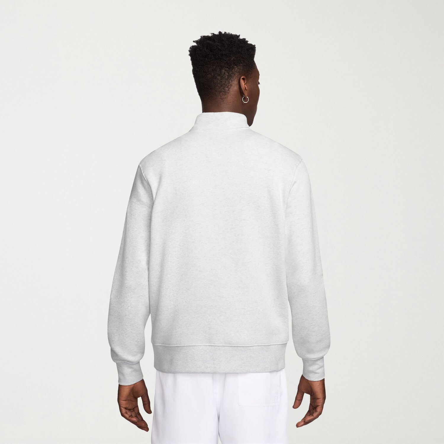 Nike Fleece Mens Mock Neck Long Sleeve Sweatshirt