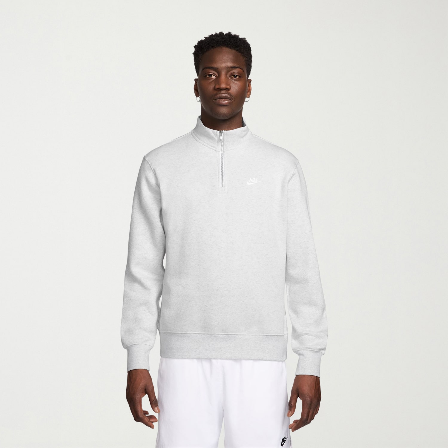 Nike Fleece Mens Mock Neck Long Sleeve Sweatshirt